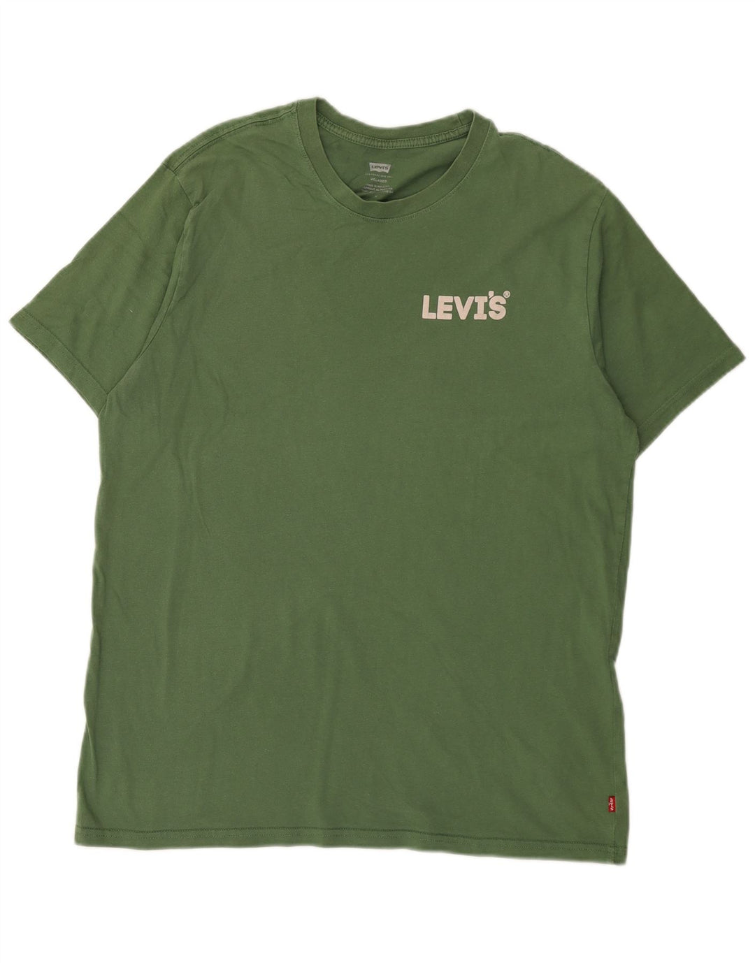 Tricou relaxat pentru bărbați Levi's Top din bumbac verde mediu