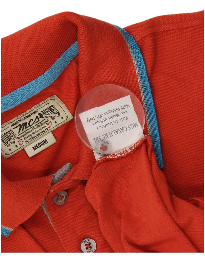 Tricou polo Marlboro Classics pentru bărbați portocaliu mediu