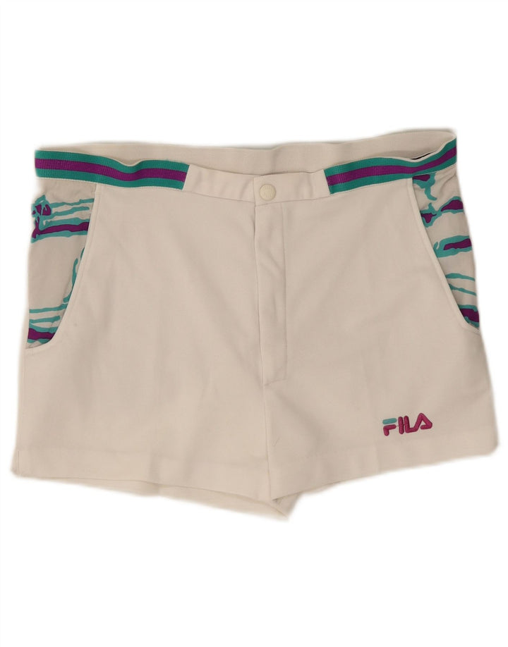 Pantaloni scurți chino pentru bărbați Fila IT 48 Medium W33 cu dungi albe