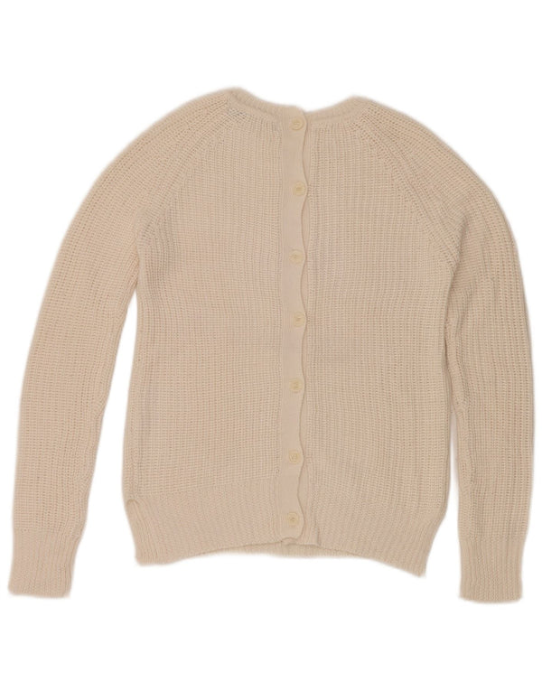 Pulover cardigan pentru femei Zara UK 14 mare alb