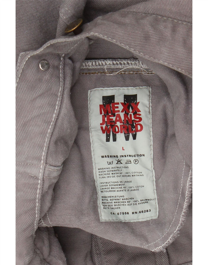 MEXX Womens Denim Jacket UK 16 Large Grey Cotton Vintage Mexx and Second-Hand Mexx from Messina Hembry 