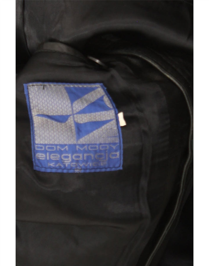 Jachetă de piele pentru bărbați VINTAGE UK 38 Medium Black