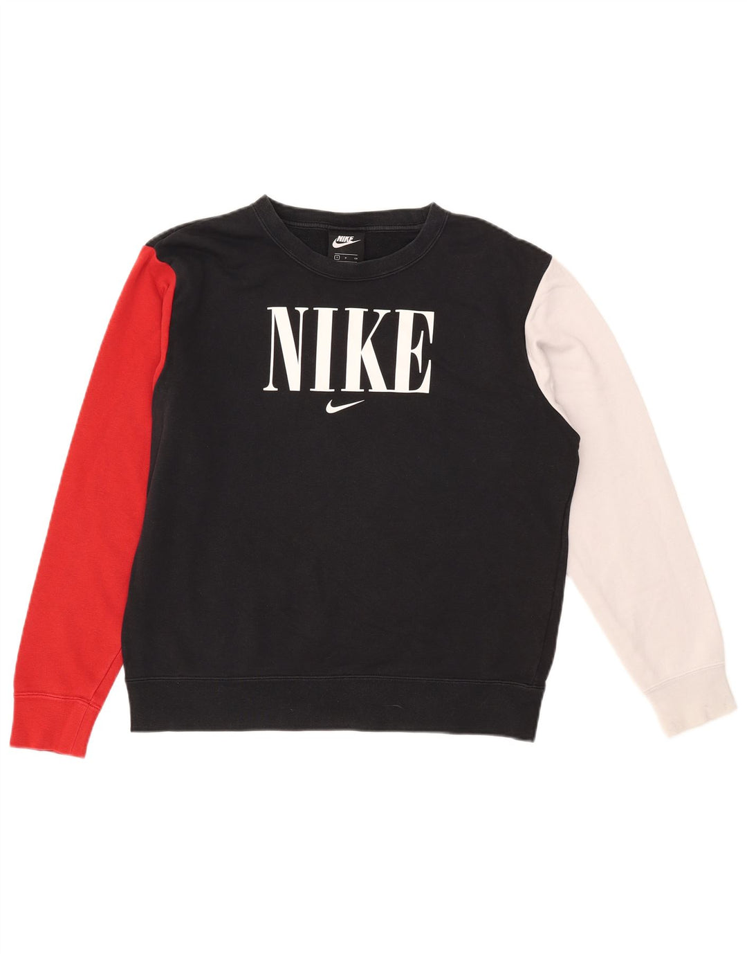 Pulover supradimensionat pentru femei NIKE UK 10, mic, negru, color block