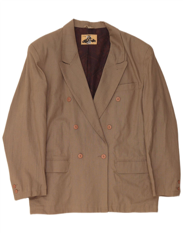 Jachetă pentru bărbați VINTAGE cu două piepturi EU 56 3XL in maro