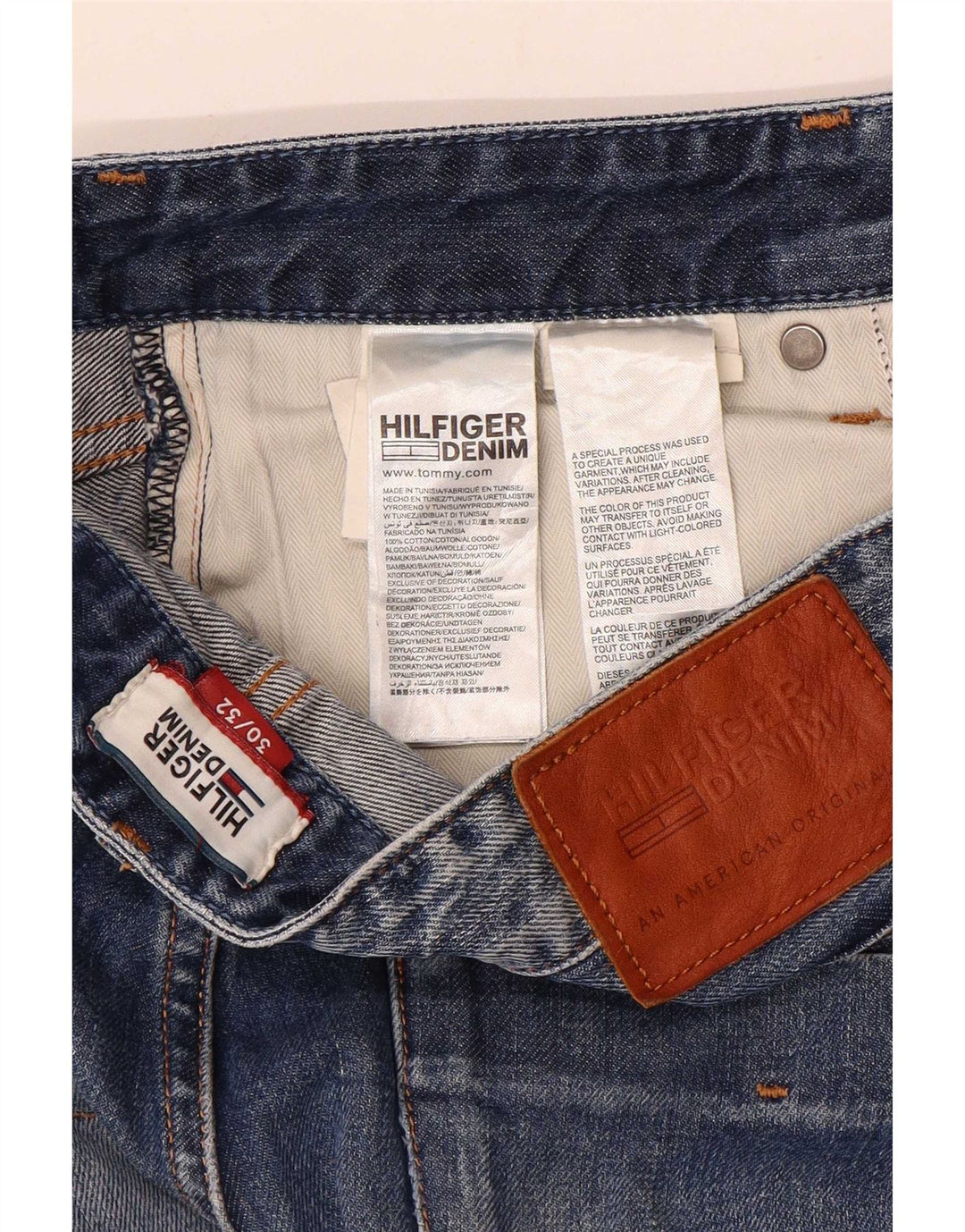 Blugi slim pentru bărbați Tommy Hilfiger W30 L32 Bumbac albastru