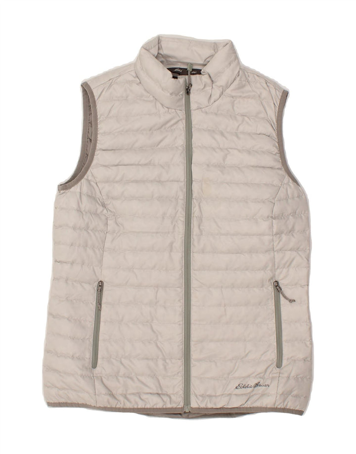 EDDIE BAUER Womens 700 Padded Gilet UK 6 XS Grey Polyester Vintage Eddie Bauer and Second-Hand Eddie Bauer from Messina Hembry 
