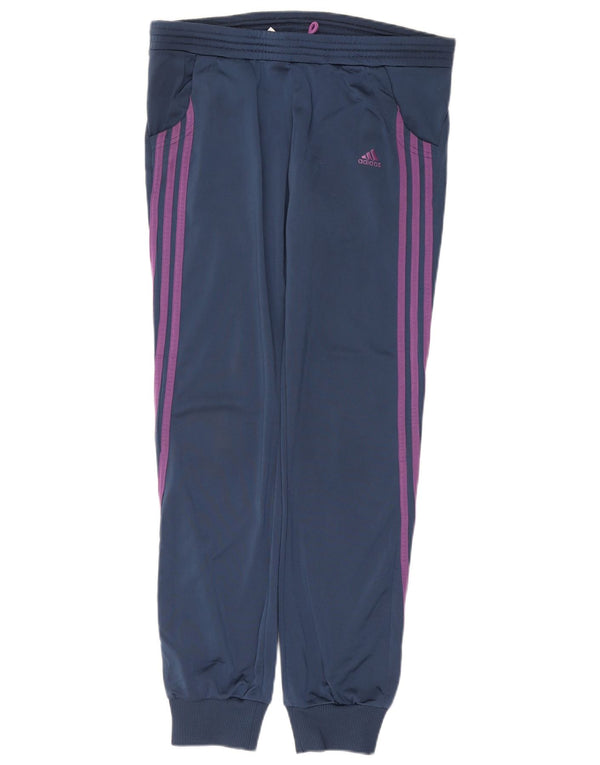 Pantaloni de trening pentru femei ADIDAS Joggeri UK 10 Poliester bleumarin mic