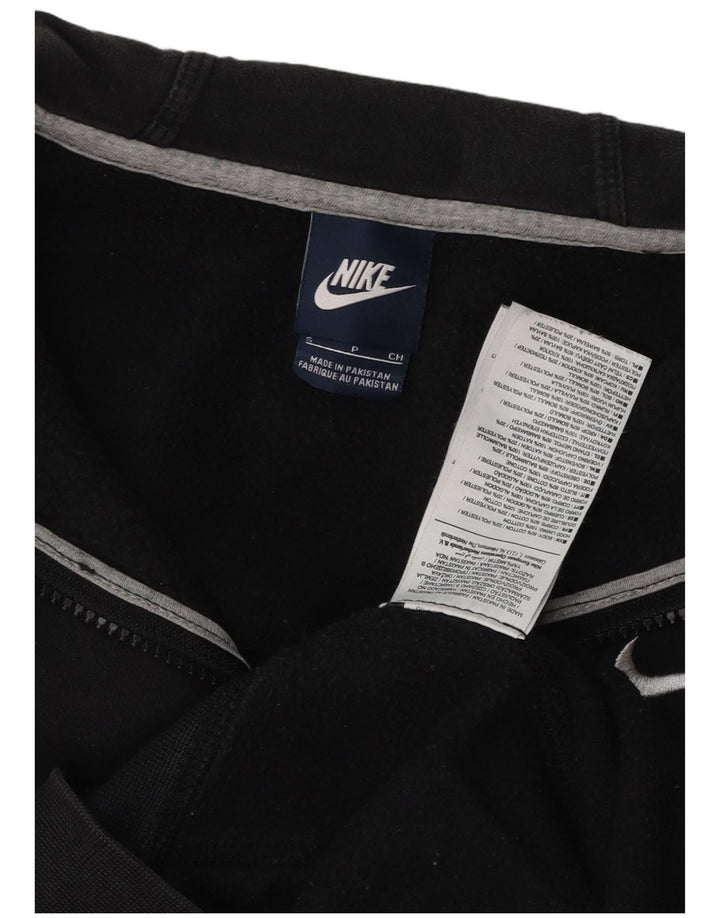 Pulover Nike pentru bărbați, cu fermoar, bumbac, negru