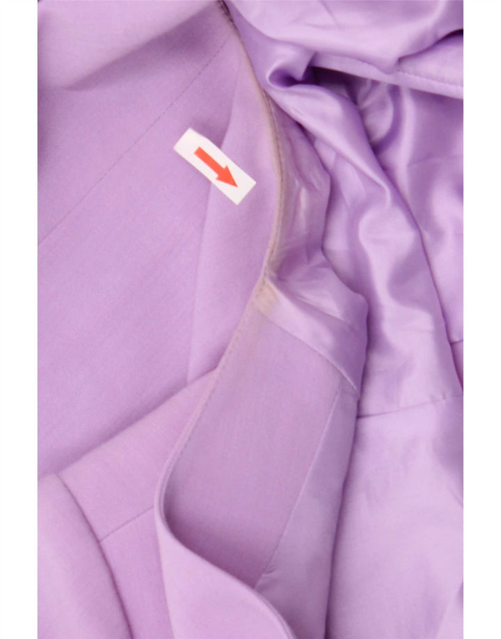 Jachetă blazer pentru femei Jacques Vert cu 1 nasture UK 20 2XL Poliester violet