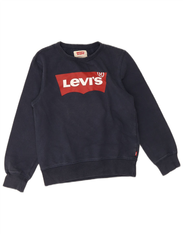 Pulover pentru fete Levi's Graphic Pulover 11-12 Ani Bleumarin