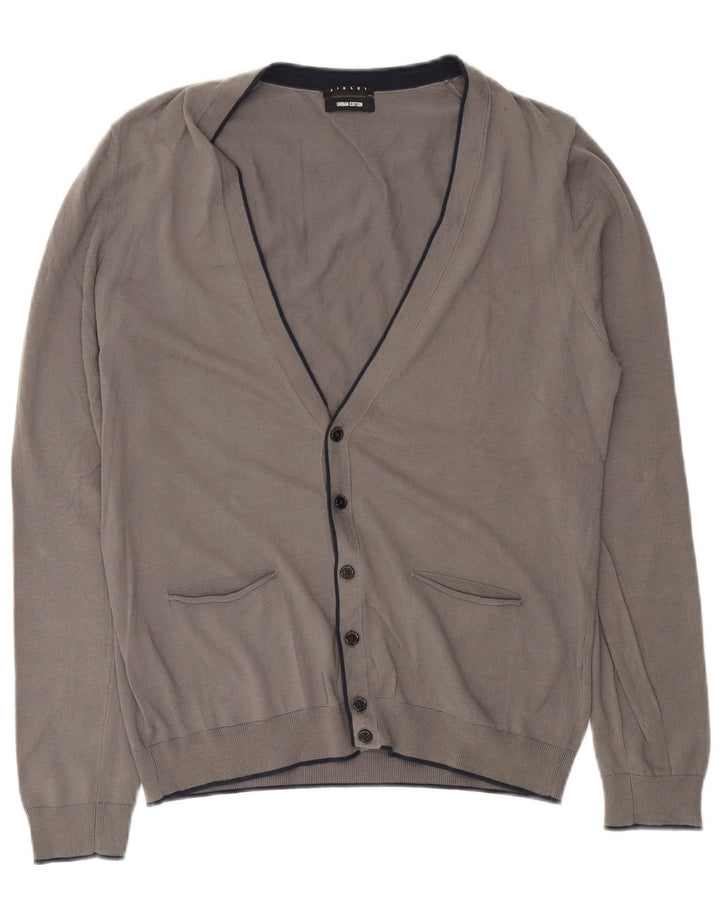 Pulover cardigan pentru bărbați Sisley, mare, gri, bumbac