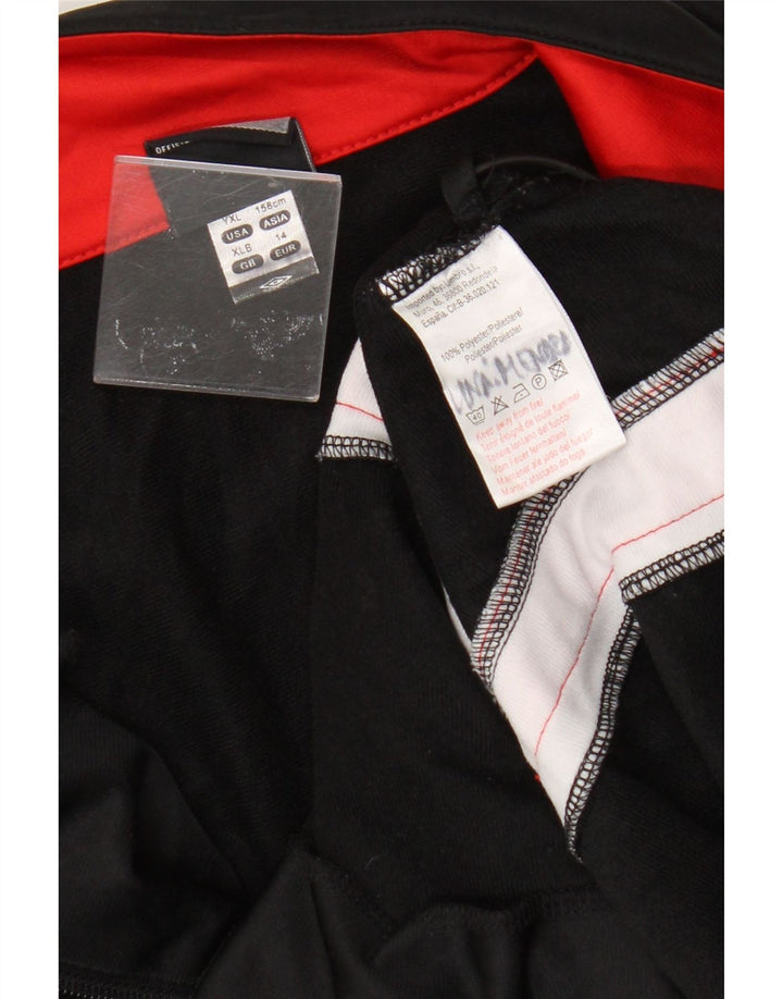 Jachetă de trening pentru băieți Umbro 13-14 ani XL poliester color bloc negru