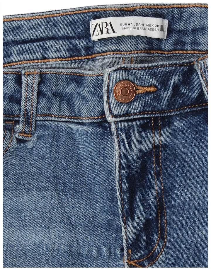 Blugi skinny dama Zara EU 40 Medium W30 L27 Albastru