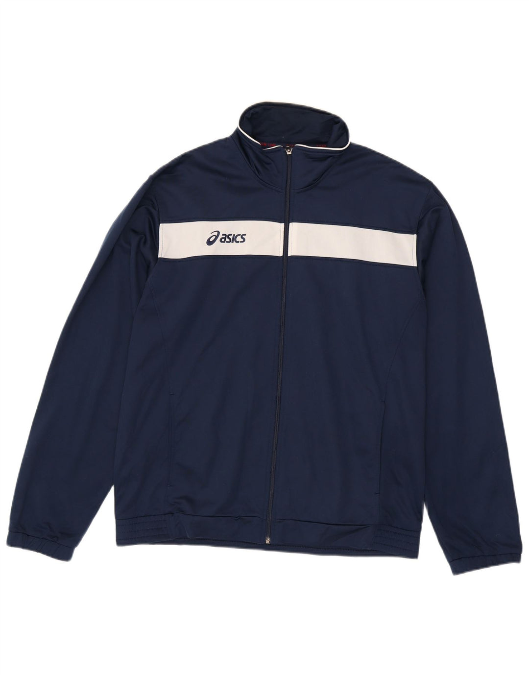 Jachetă de trening pentru bărbați Asics, 2XL, poliester color block, albastru bleumarin