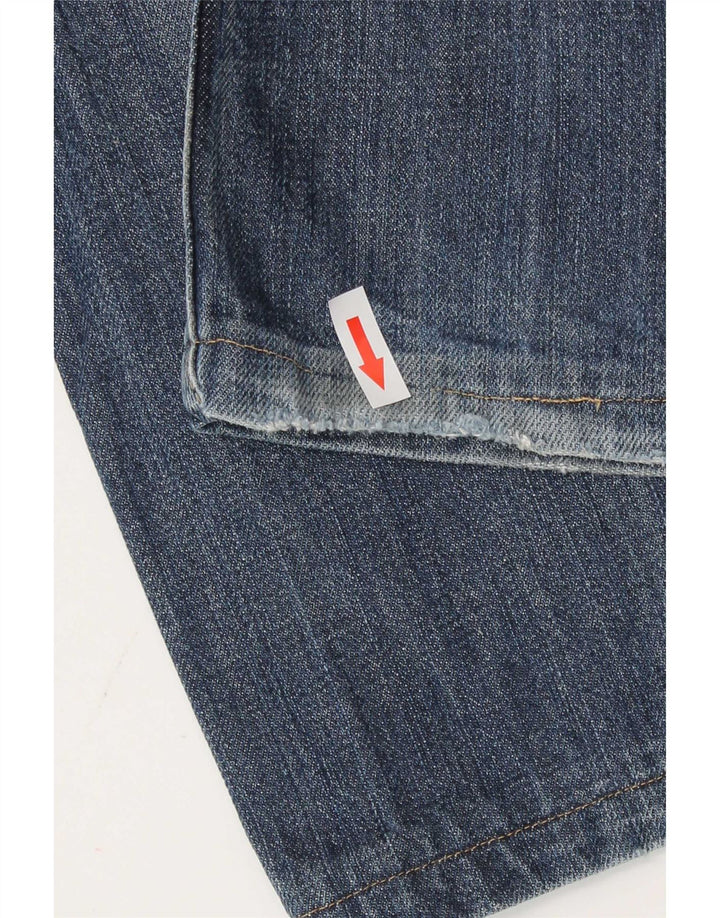 Calvin Klein Blugi Distressed Straight pentru bărbați W34 L28 Albastru