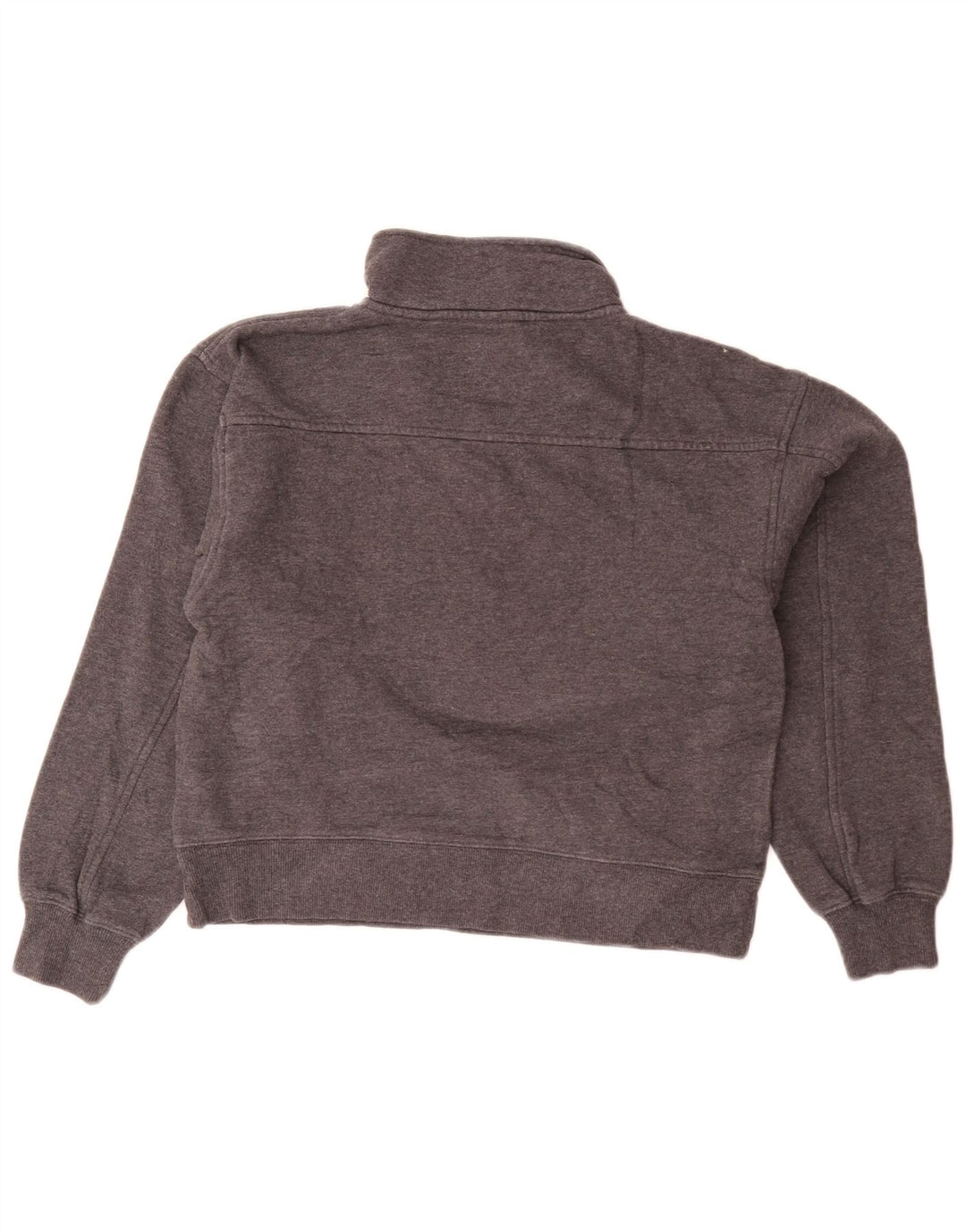 Pulover pentru femei Fila Crop Oversized Gâtul cu fermoar, UK 10, Gri mic