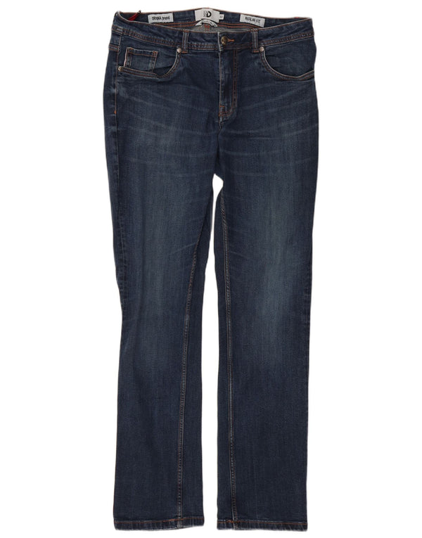 Blugi drepti obișnuiți pentru bărbați Dack's IT 50 Large W34 L32 Blue Bumbac