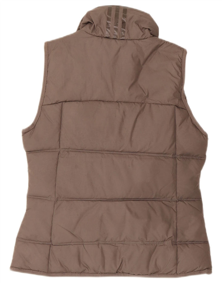 Gilet căptușit pentru femei Adidas UK 14, mare, gri, poliester