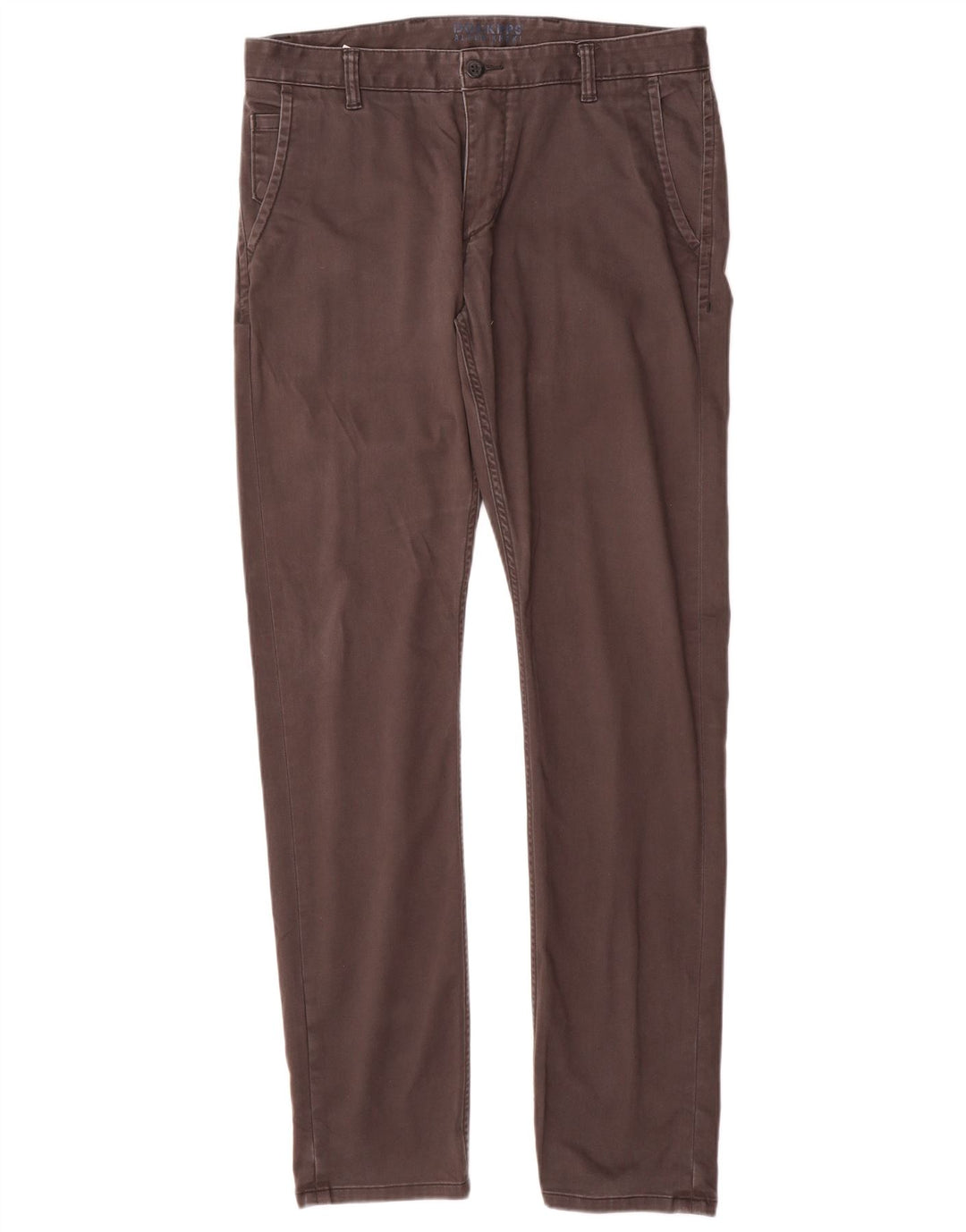 DOCKERS Pantaloni chino subțiri pentru bărbați L34 L34 bumbac gri