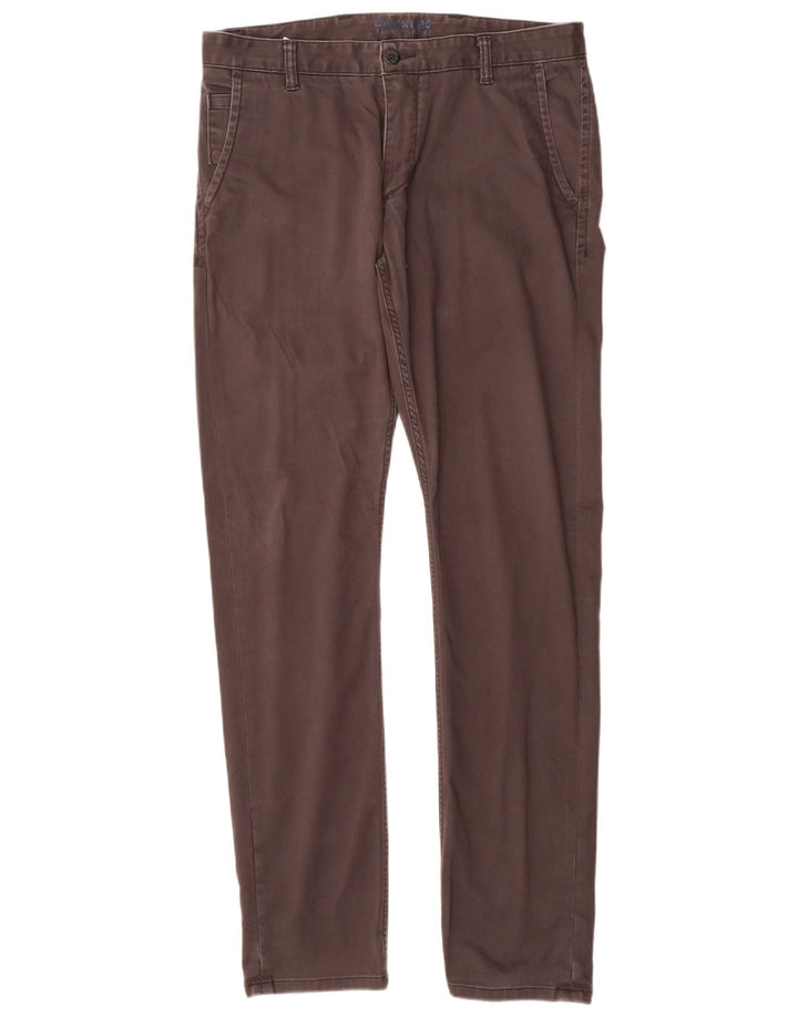 DOCKERS Pantaloni chino subțiri pentru bărbați L34 L34 bumbac gri