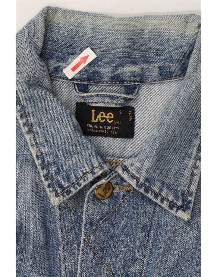 Jachetă Lee Rider denim pentru bărbați UK 40, mare, albastru, bumbac