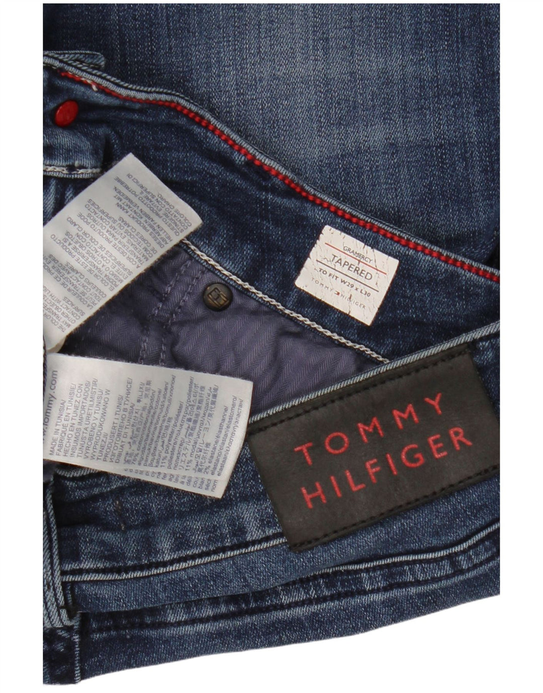 TOMMY HILFIGER Blugi conici Gramercy pentru femei W29 L30 Bumbac albastru
