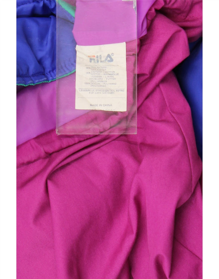 Jachetă de vânt cu glugă Fila pentru bărbați UK 42 XL roz poliester