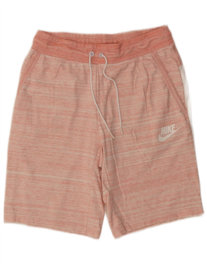 Pantaloni scurti sport Nike pentru bărbați, bumbac cu dungi roz mici