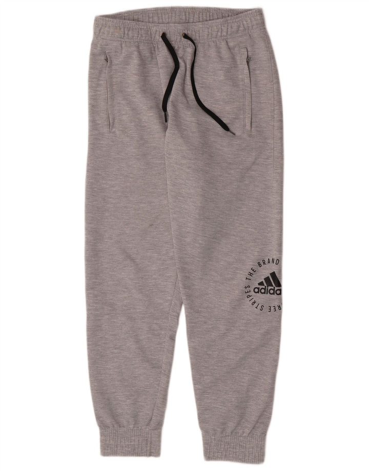 Pantaloni de trening pentru bărbați Adidas Pantaloni de jogging Gri mediu Poliester