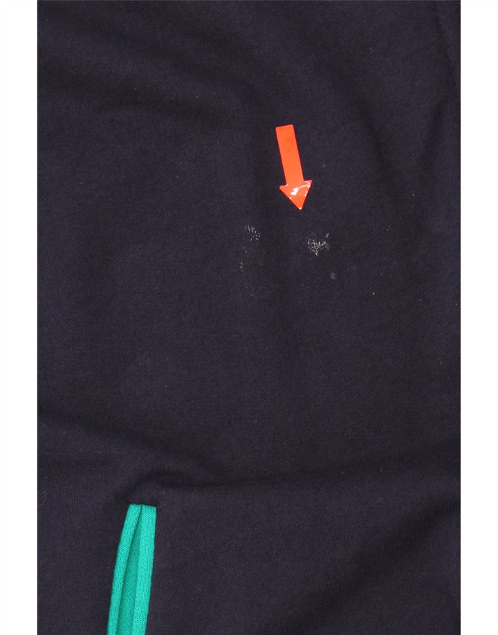 VINTAGE Mens Tracksuit Top Jacket IT 50 Medium Navy Blue Colourblock Vintage Vintage and Second-Hand Vintage from Messina Hembry 