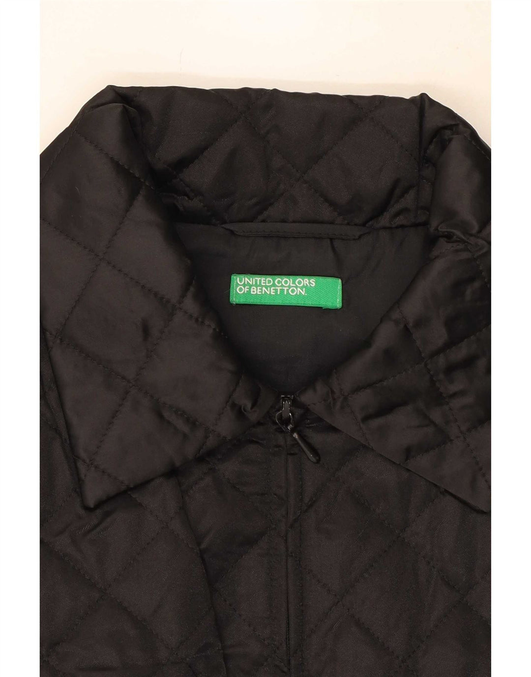 Gilet matlasat Benetton pentru femei UK 16, mare, negru, poliamidă