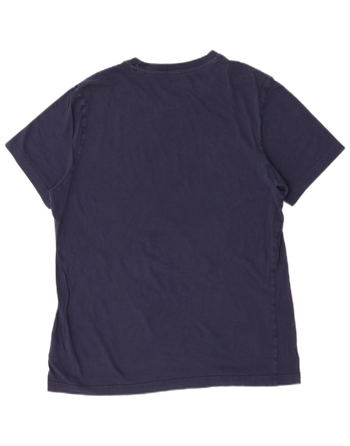Tricou Reebok pentru bărbați Top mare din bumbac bleumarin