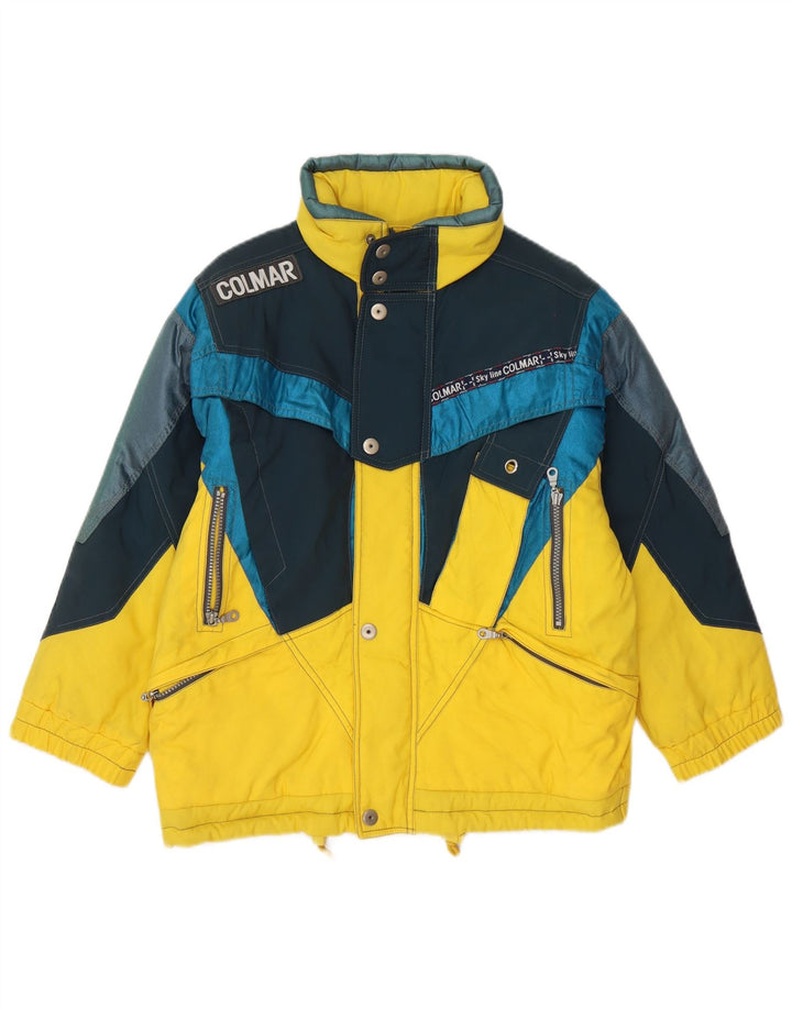 Jachetă de schi cu grafică Colmar pentru bărbați IT 36 Small Yellow Colorblock Poliamidă