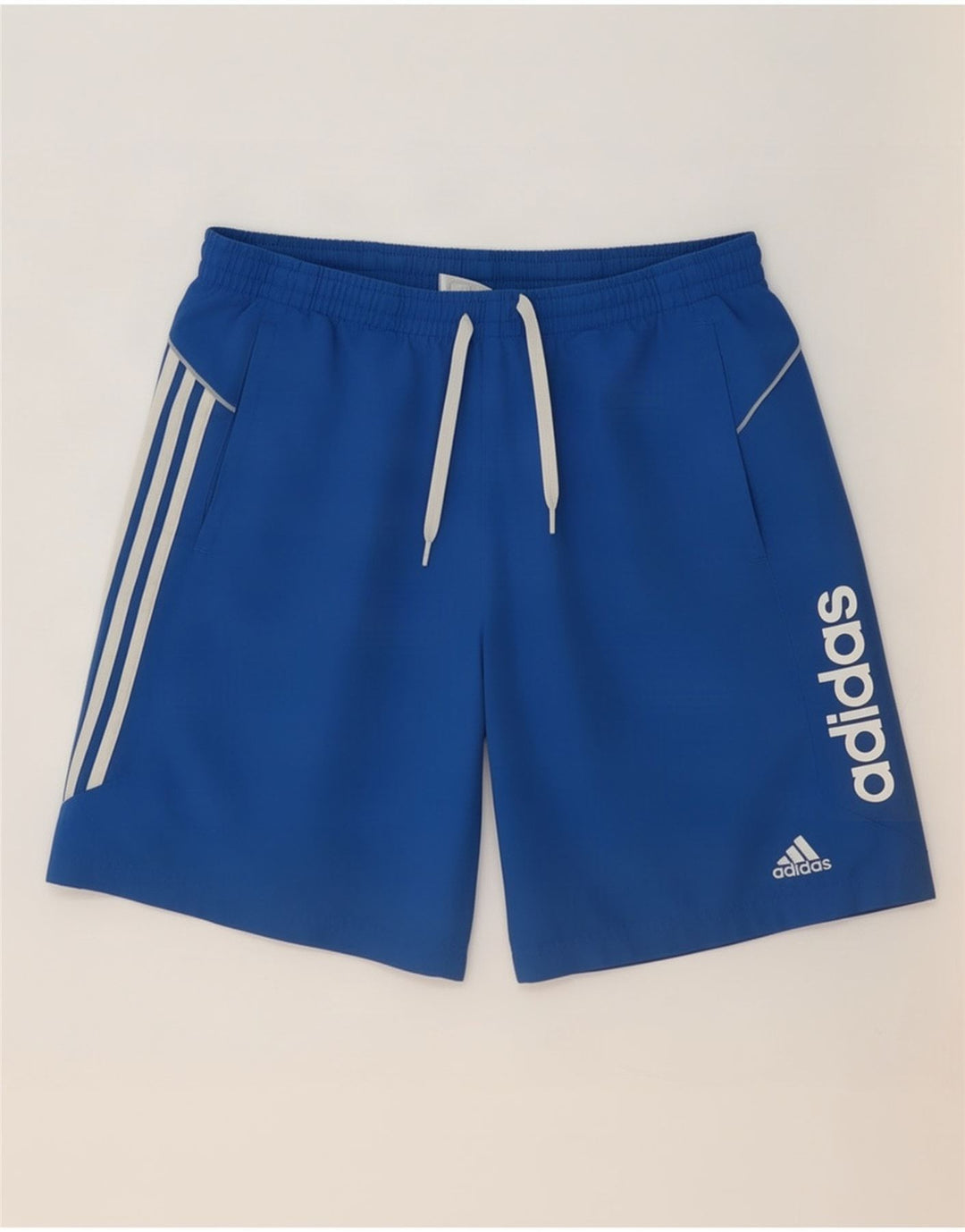 Pantaloni scurți sport grafic Adidas pentru bărbați, mari, albastru, poliester