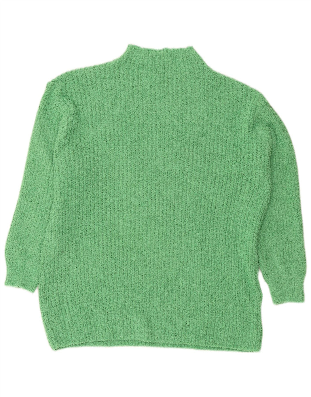 Pulover pentru femei cu gât țestoasă Zara UK 10 Poliester verde mic