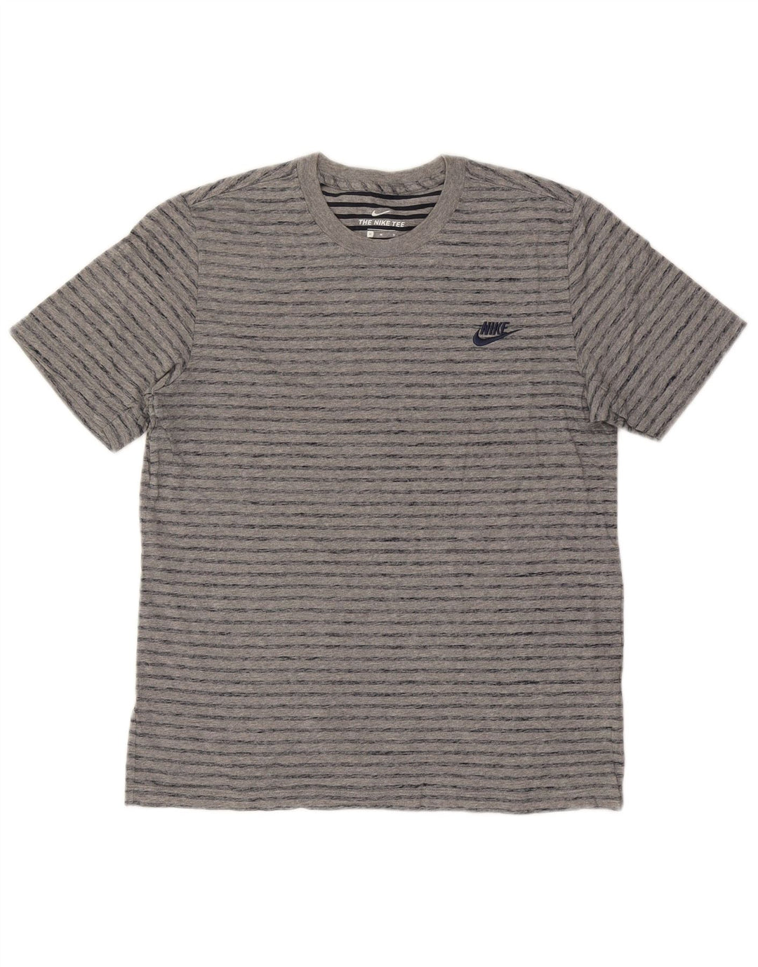 Tricou pentru bărbați Nike Top din bumbac cu dungi gri mediu
