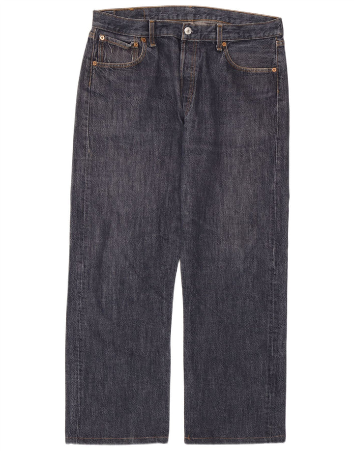 Blugi drepti pentru bărbați Levi's 501 W36 L28 bleumarin