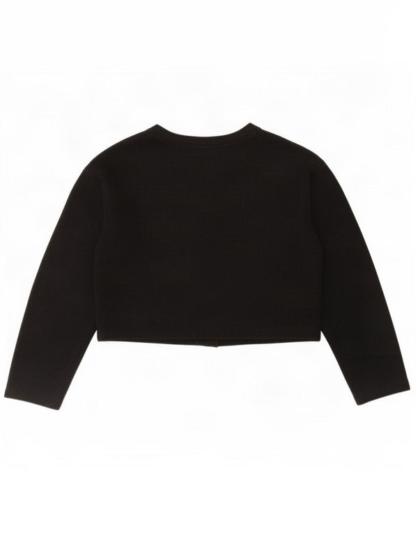 Pulover cardigan pentru femei Zara UK 14, bumbac mediu negru