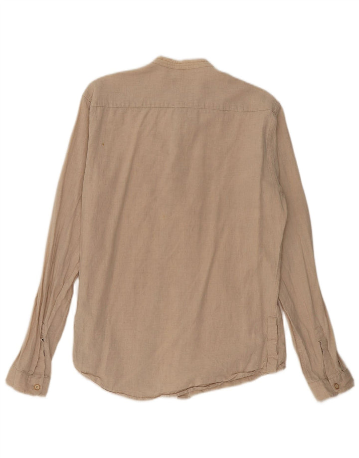 Cămașă pentru bărbați Zara Slim Fit, in bej mediu