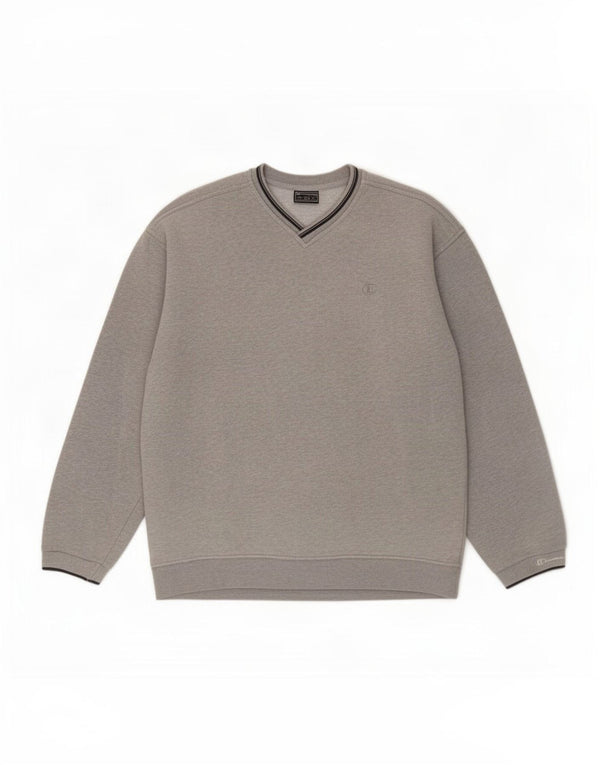 Champion Mens Sweatshirt Jumper Medium Grey Cotton
