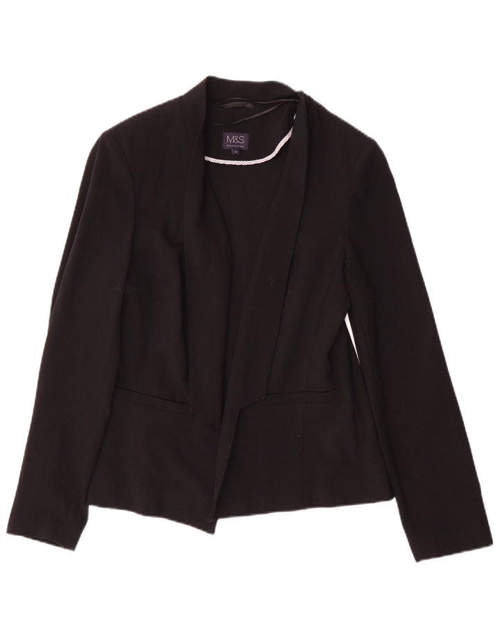 Jachetă pentru femei Marks & Spencer Open Blazer UK 12 Poliester mediu negru