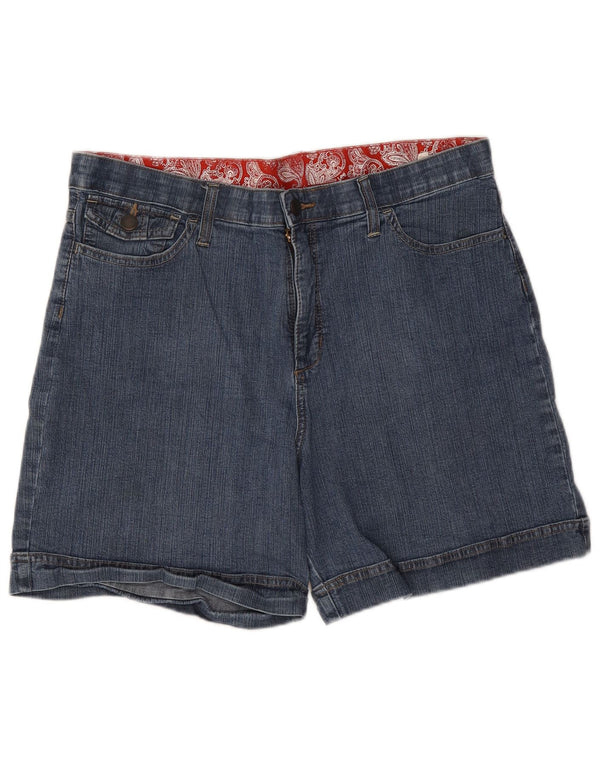 Pantaloni scurți din denim cu talie înaltă Lee pentru femei US 16 2XL W34 Bumbac albastru