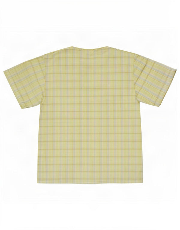 Bluză Vintage pentru femei UK 14 Medium Green Plaid