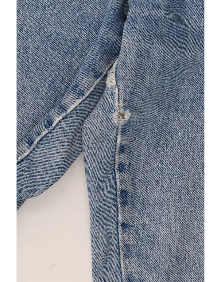 Blugi conici de damă vintage L28 L29 Bumbac albastru