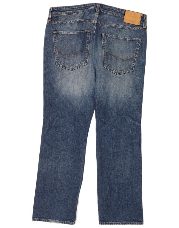 Blugi drepți pentru bărbați Jack & Jones W36 L32 albastru