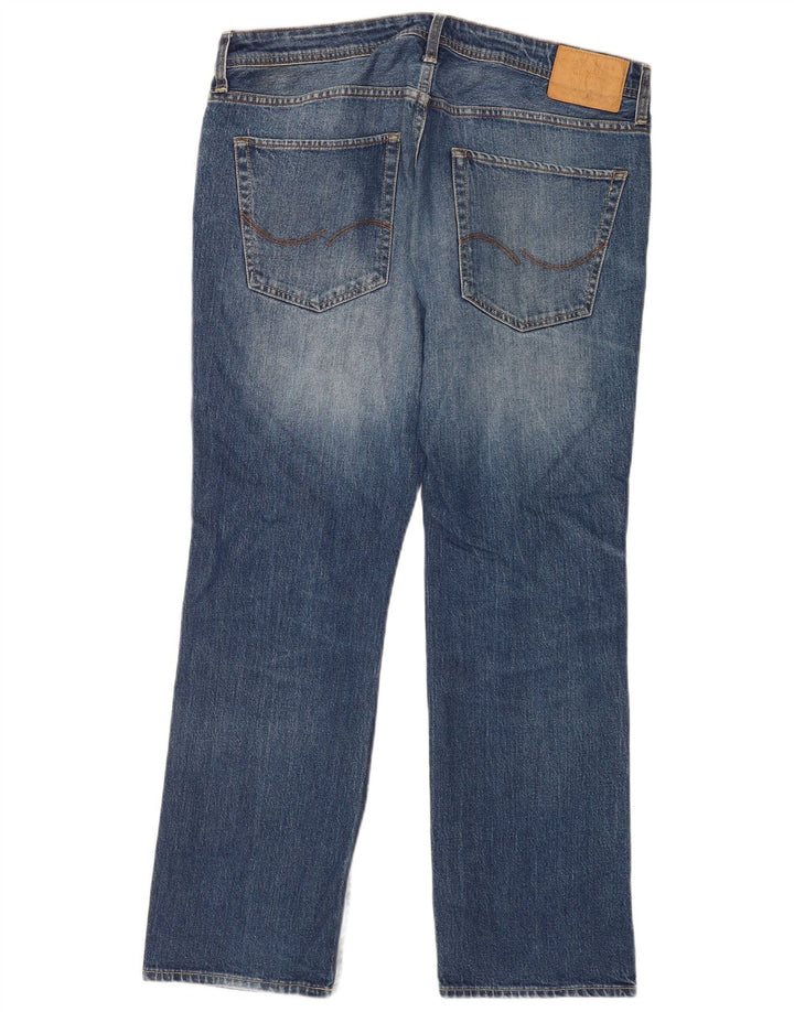 Blugi drepți pentru bărbați Jack & Jones W36 L32 albastru