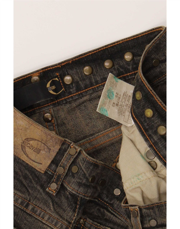 Jeans Bootcut pentru femei Just Cavalli W29 L27 bumbac maro