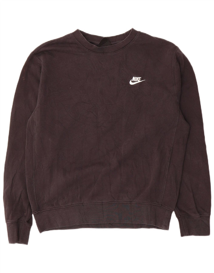 Pulover Nike pentru bărbați, bumbac mic, negru