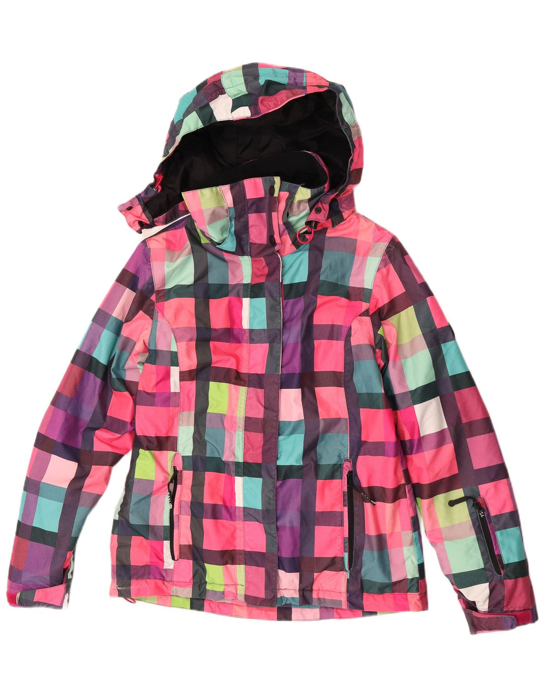 Jachetă de ploaie cu glugă pentru femei Maui and Sons UK 14 Medium, multicoloră