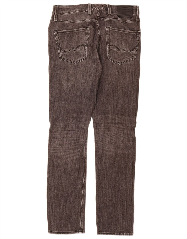 Blugi slim pentru bărbați Jack & Jones Distressed W31 L34 bumbac gri